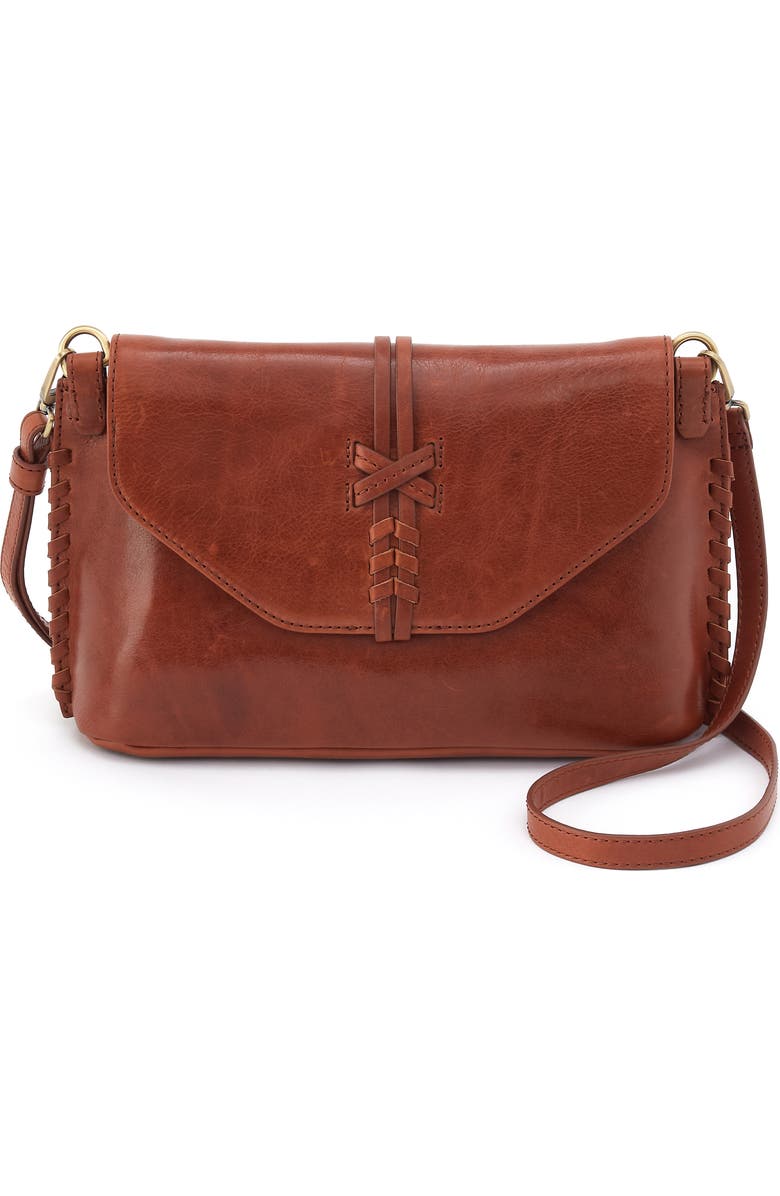 HOBO Expedition Leather Crossbody Bag, Main, color, Pecan Ridge