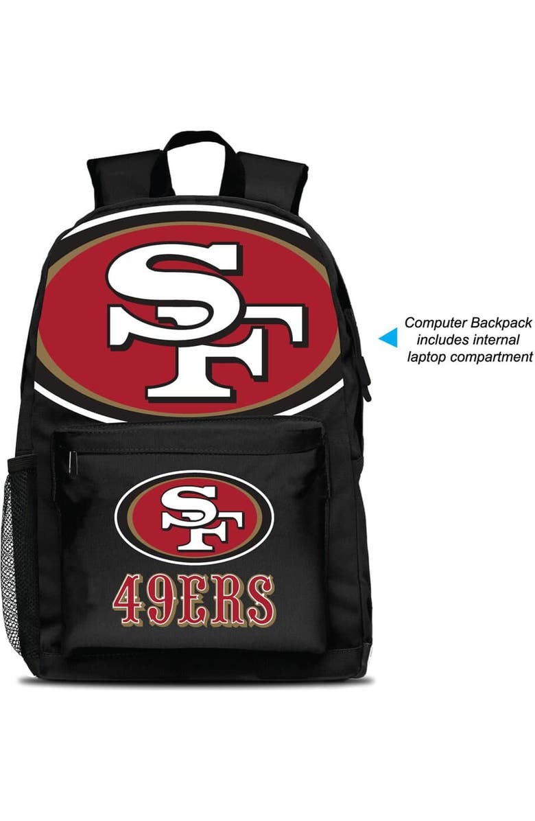 MOJO San Francisco 49ers MOJO Large Logo Fan Backpack, Main, color, Black