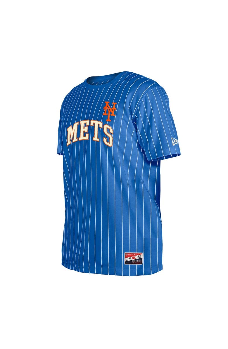 New Era Men's New Era Royal New York Mets Throwback Pinstripe T-Shirt, Alternate, color, 