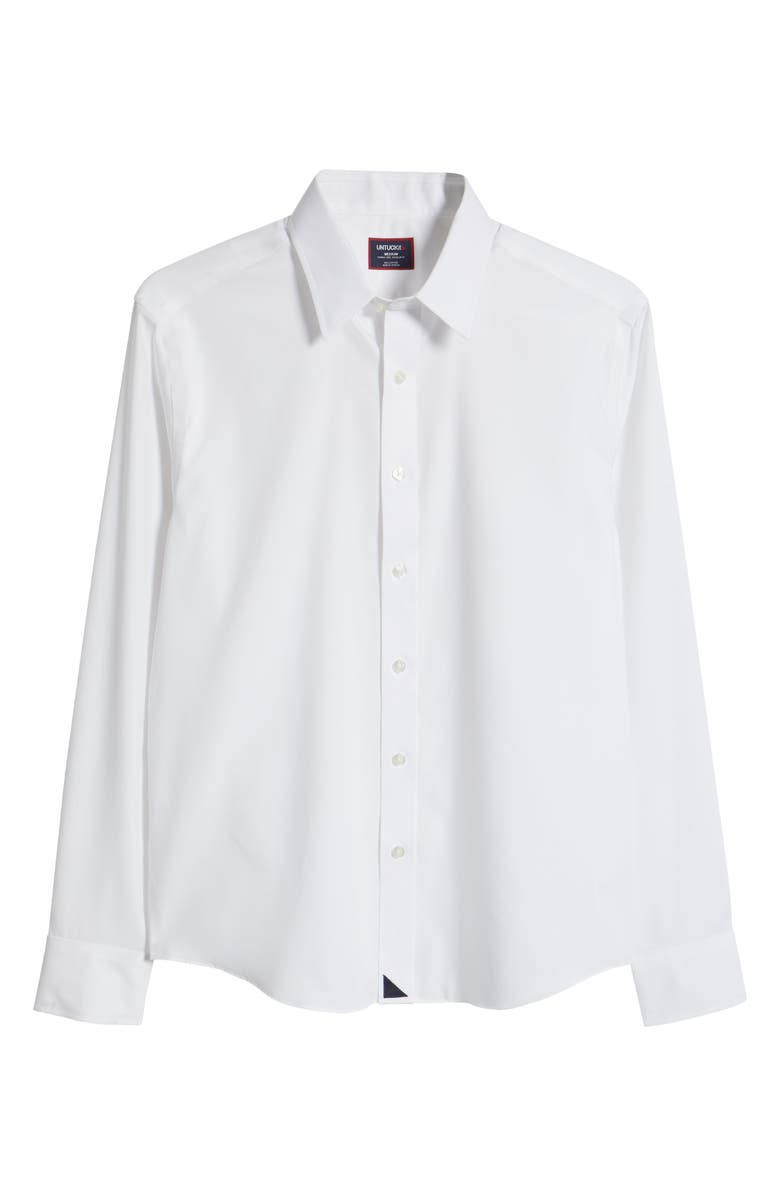 UNTUCKit Las Cases Wrinkle Resistant Button-Up Shirt, Alternate, color, White