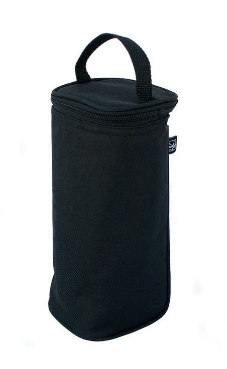 Breastmilk Cooler & Baby Bottle Bag, Insulated Leak Proof, Ice Pack Included, Single in Black