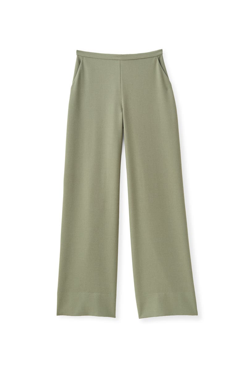 Cartolina Olivia Pebbled Crepe Pant, Main, color, Moss