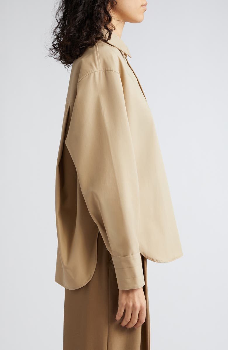 Maria McManus Oversize Organic Cotton Snap-Up Shirt, Alternate, color, 