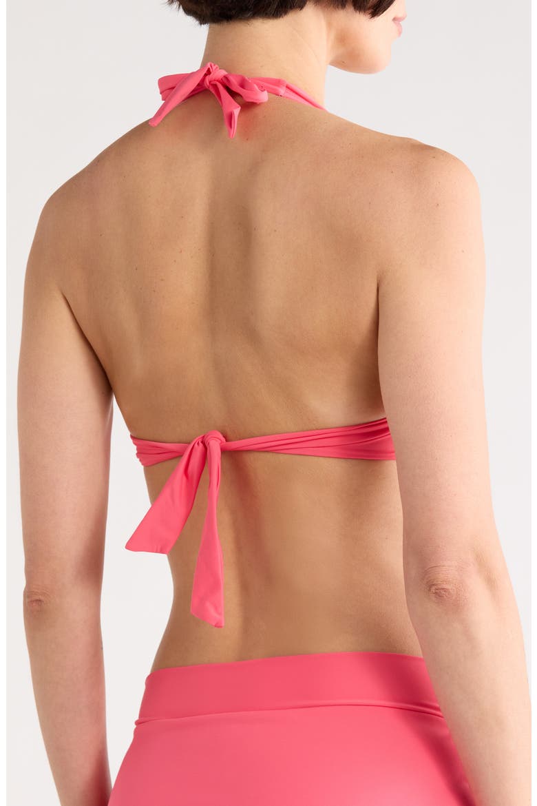 Underwire Halter Bikini Top, Alternate, color, CORAL COAST