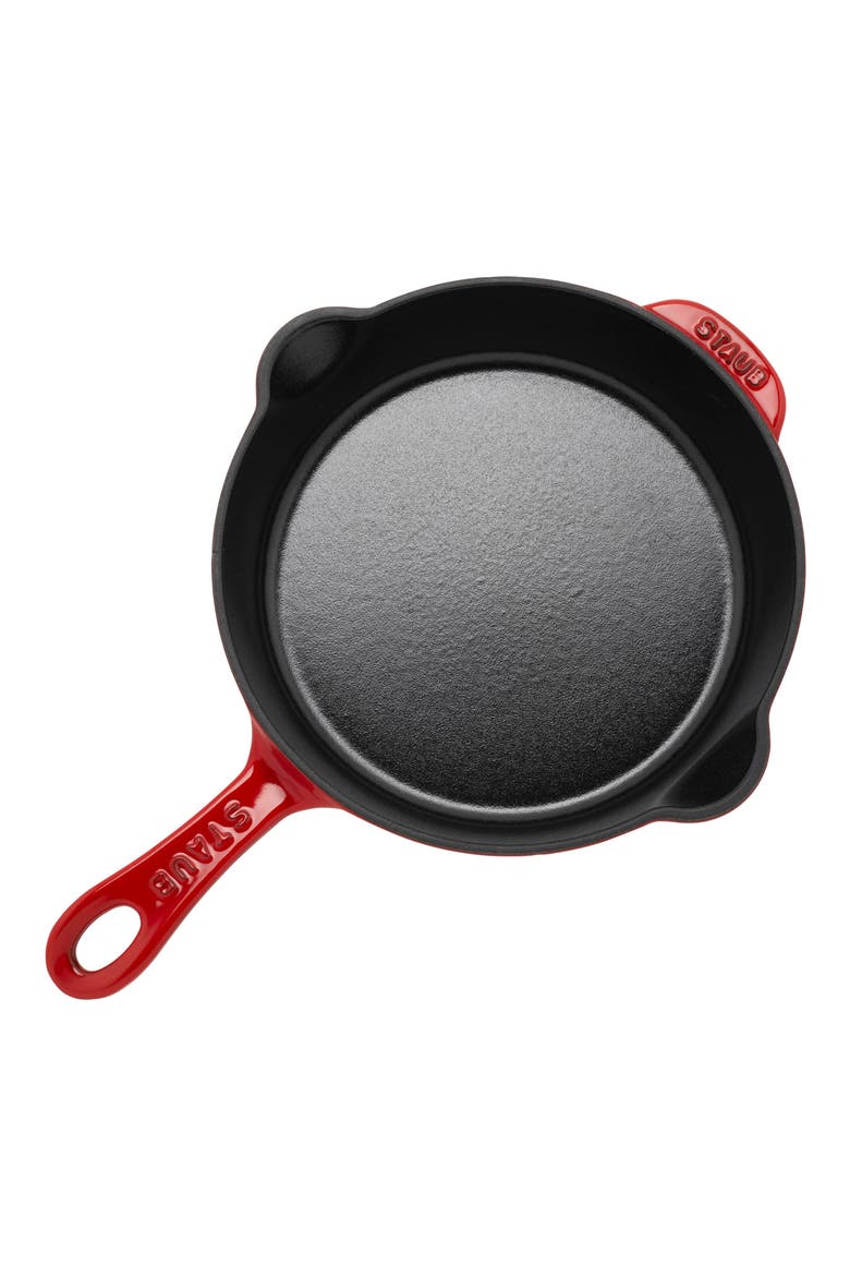 8.5-Inch Enameled Cast Iron Traditional Deep Skillet, Alternate, color, CHERRY
