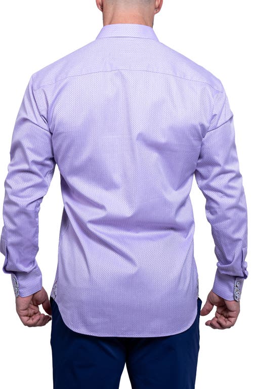 Maceoo Einstein Aristocratluxestretch Button-up Shirt In Purple