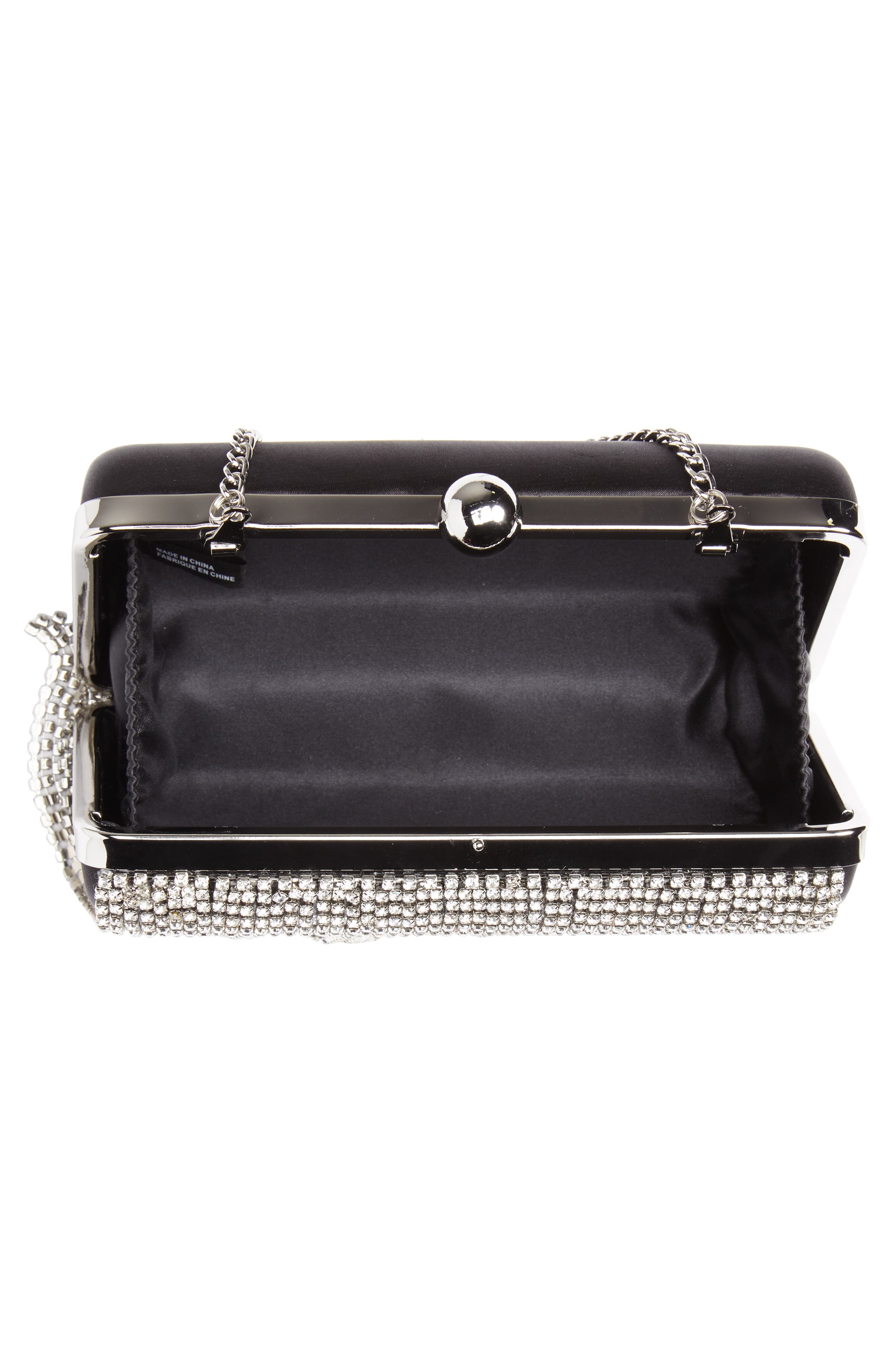 Nordstrom Crystal Fringe Box Clutch, Alternate, color, 