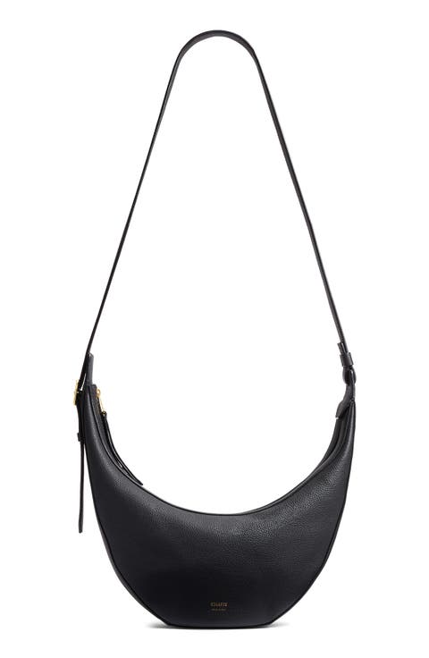 Small Augustina Suede Hobo Bag