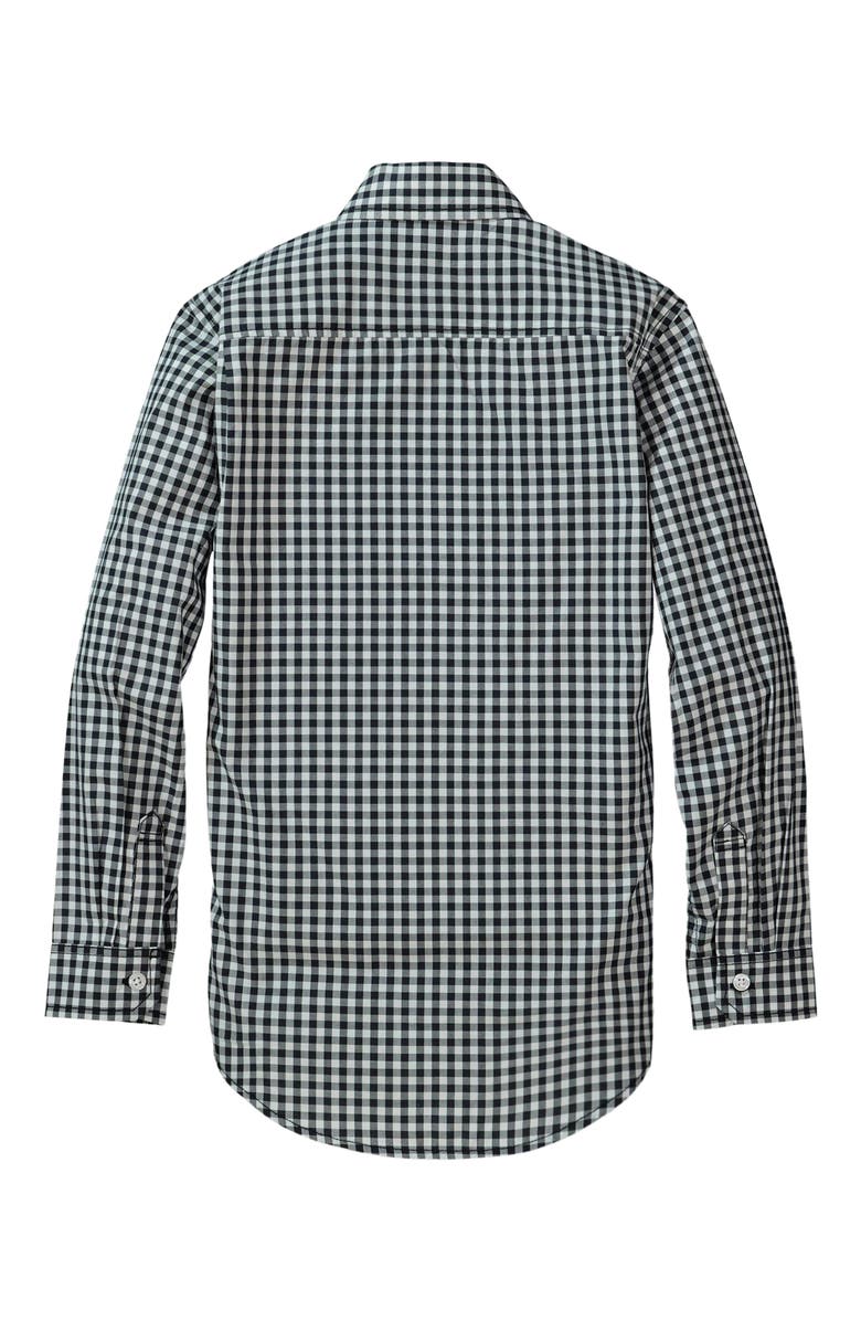 Hope & Henry Baby Boys' Poplin Button Down Shirt, Infant, Alternate, color, Black Gingham