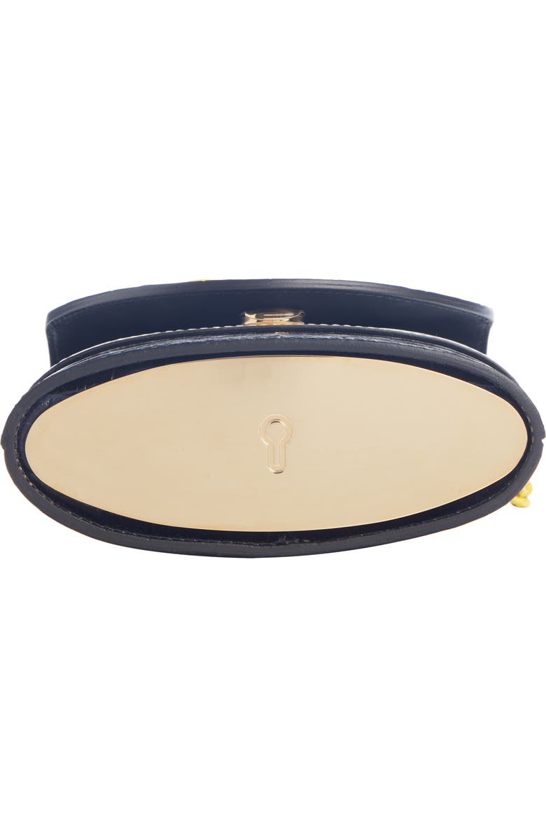 Chloé Small Aby Lock Croc Embossed Leather Shoulder Bag, Alternate, color,