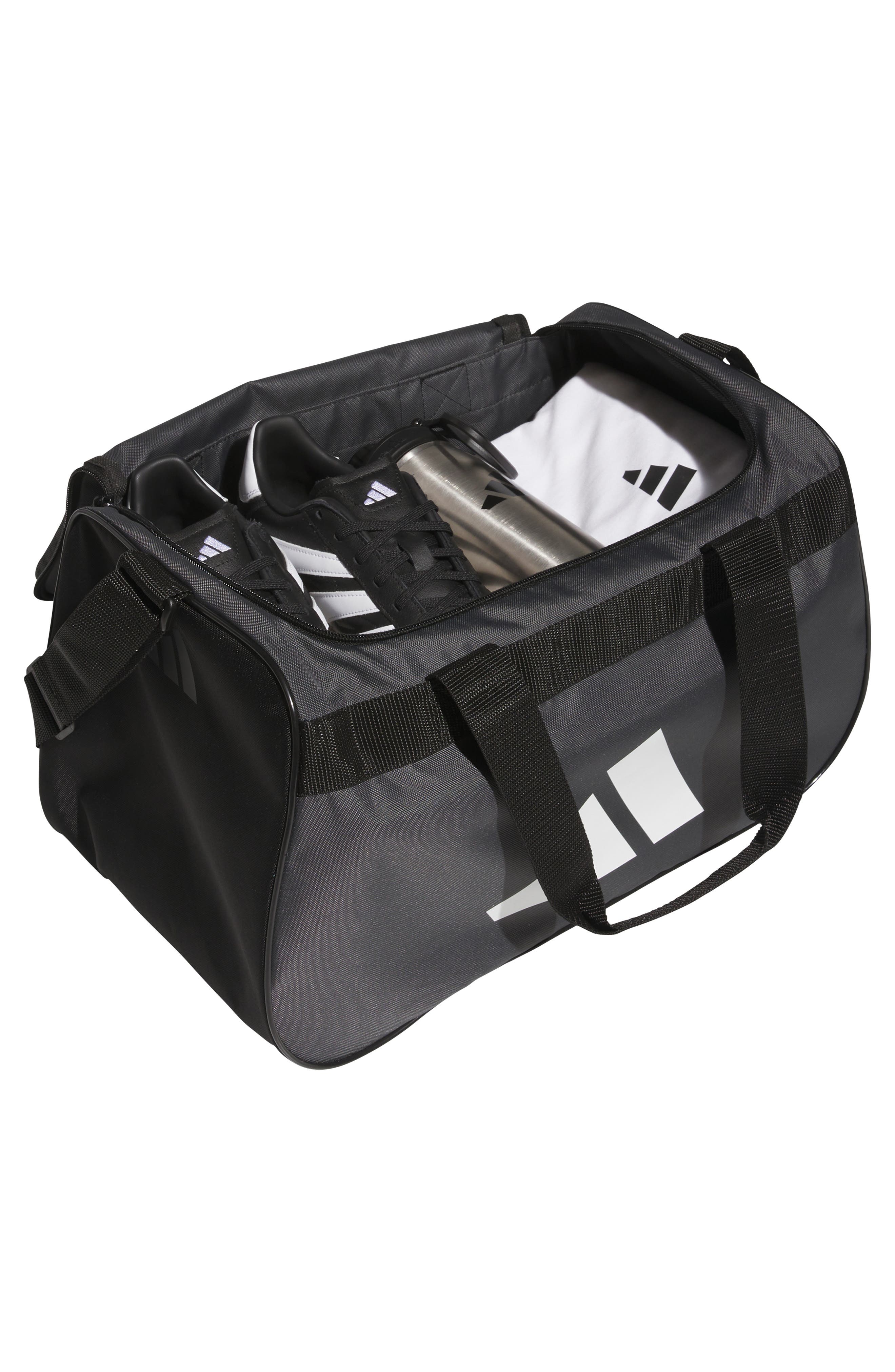 adidas Power Gym Small Duffel, Alternate, color, Team Dark Grey/ White/ Black