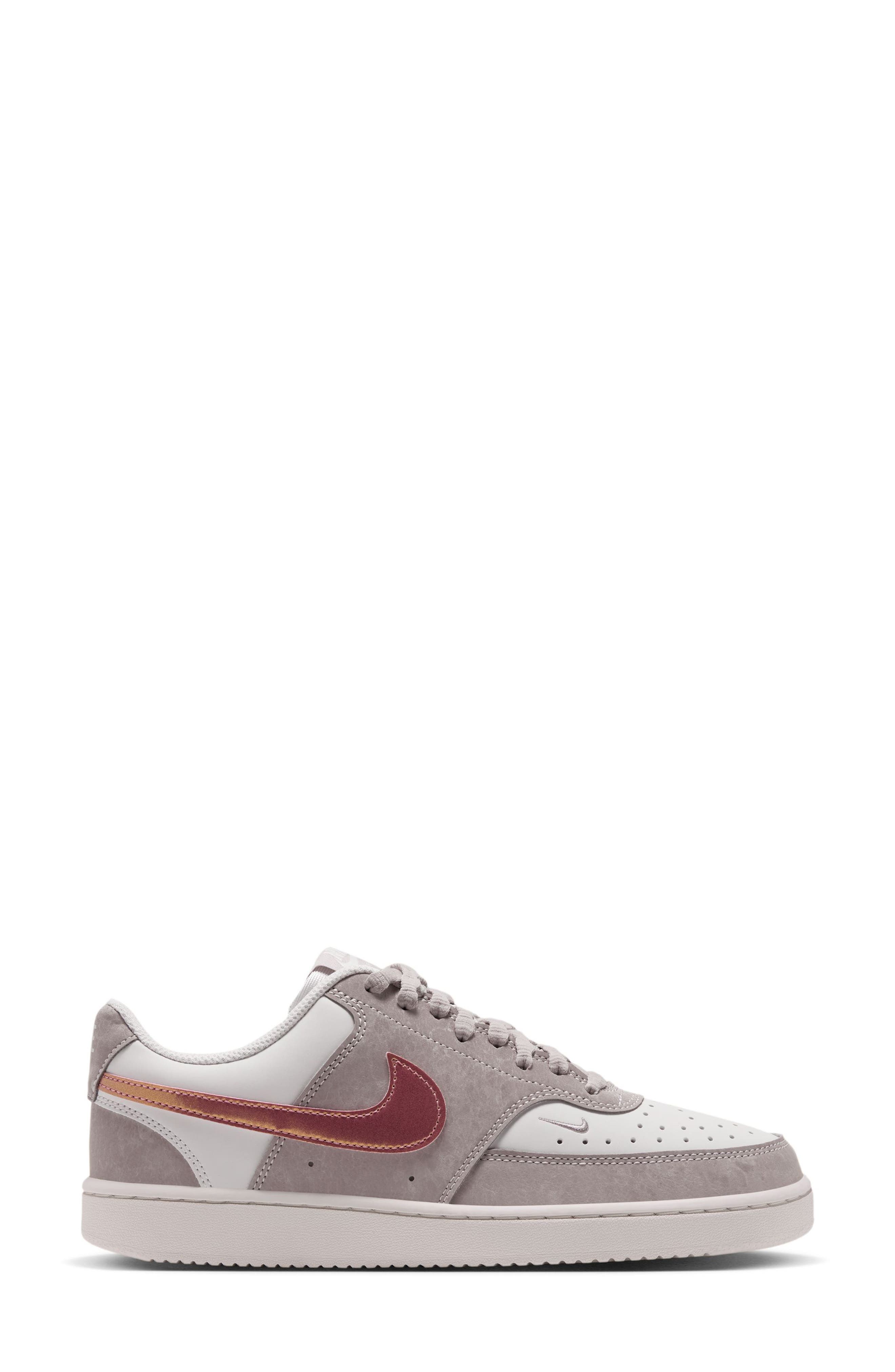 Court Vision Low LX Sneaker, Alternate, color, MOON PARTICLE/ DESERT BERRY