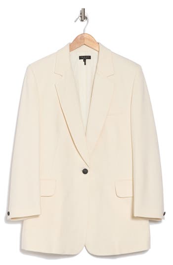 Rag & Bone Suzanne Longline Blazer In Ivory