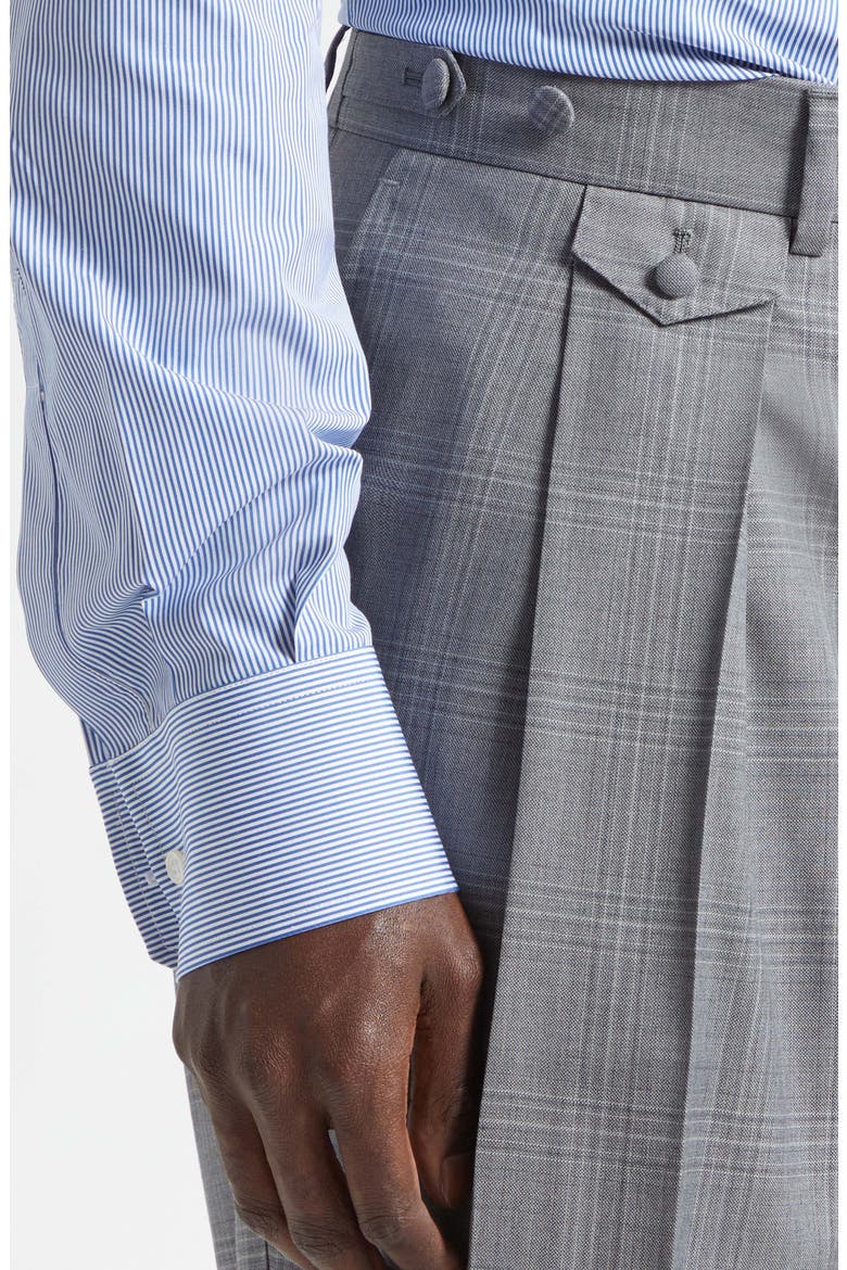 Cavallo Pleated Plaid Virgin Wool Pants, Alternate, color, QUADRI-CHECK-TARTAN