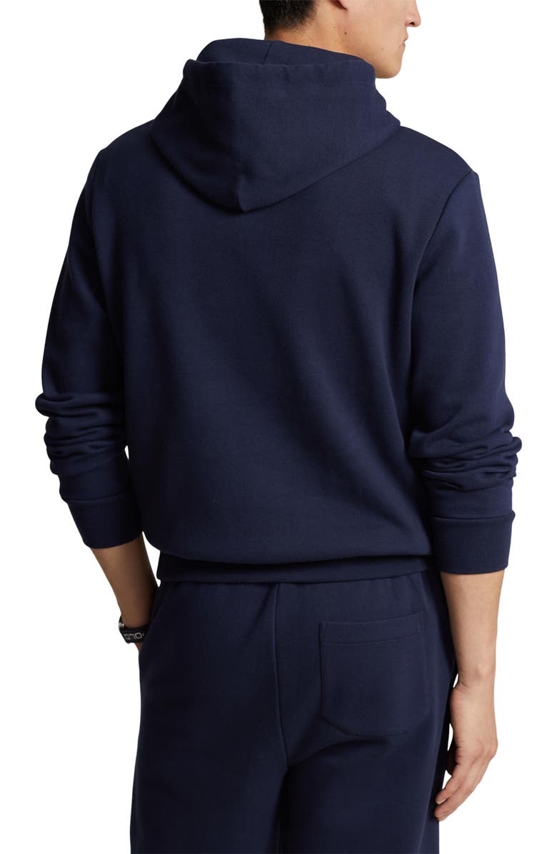 Polo Ralph Lauren Mesh Double Knit Hoodie, Alternate, color, Cruise Navy