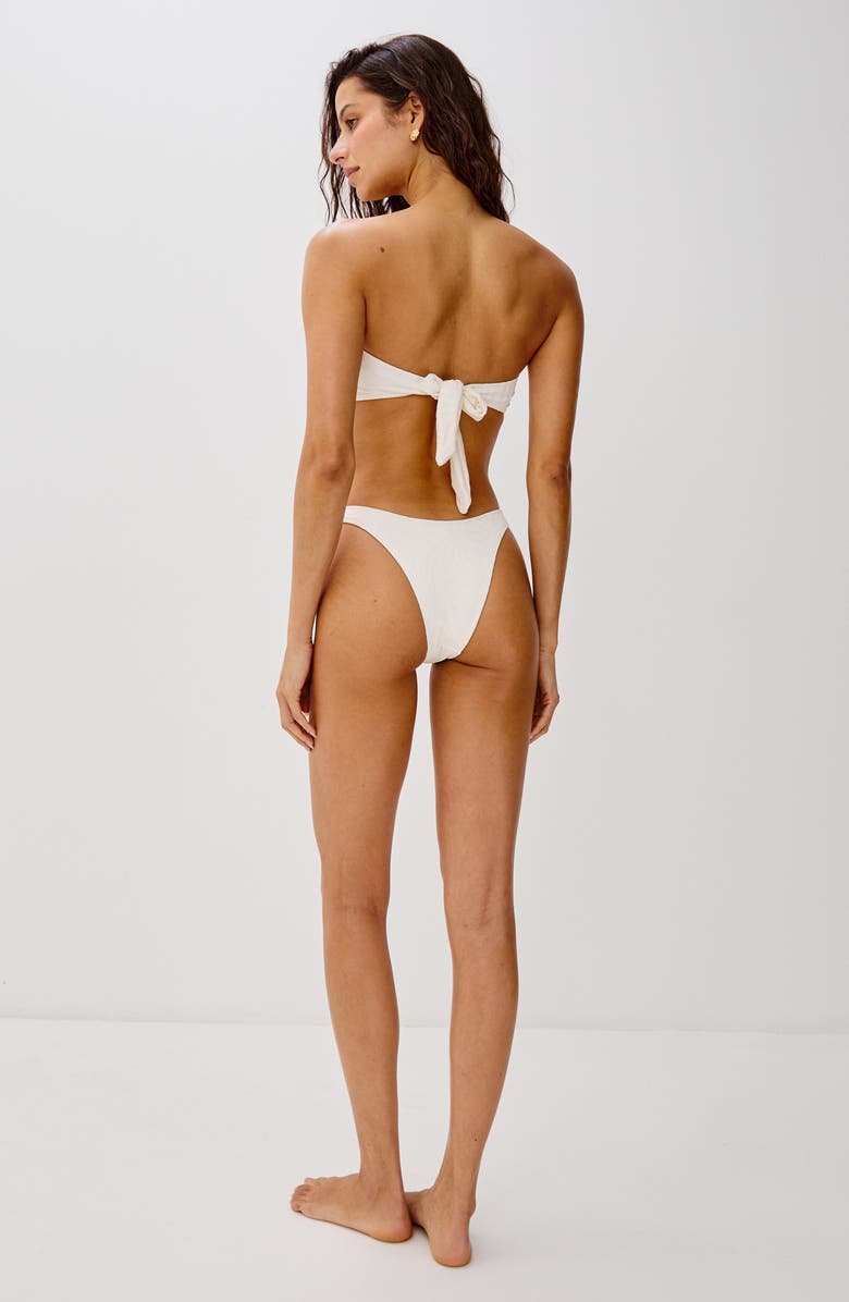 LSPACE Aziza Strapless Bikini Top, Alternate, color, Cream