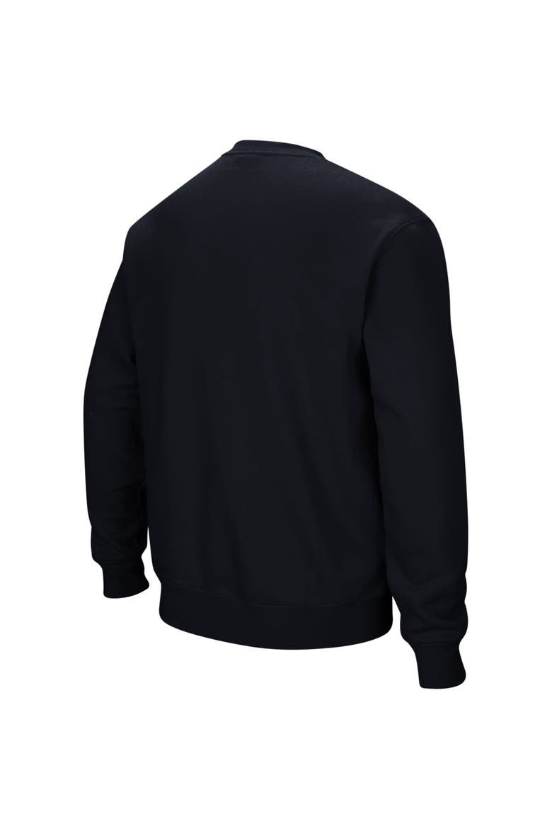 Men's Colosseum Navy Georgetown Hoyas Arch & Logo Crew Neck Sweatshirt, Alternate, color, Navy