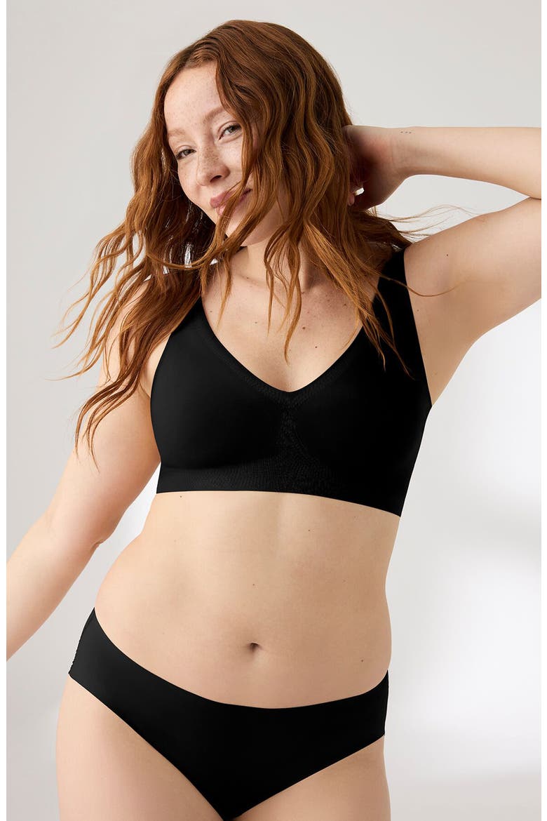 True Body Lift Triangle Bra, Alternate, color, BLACK