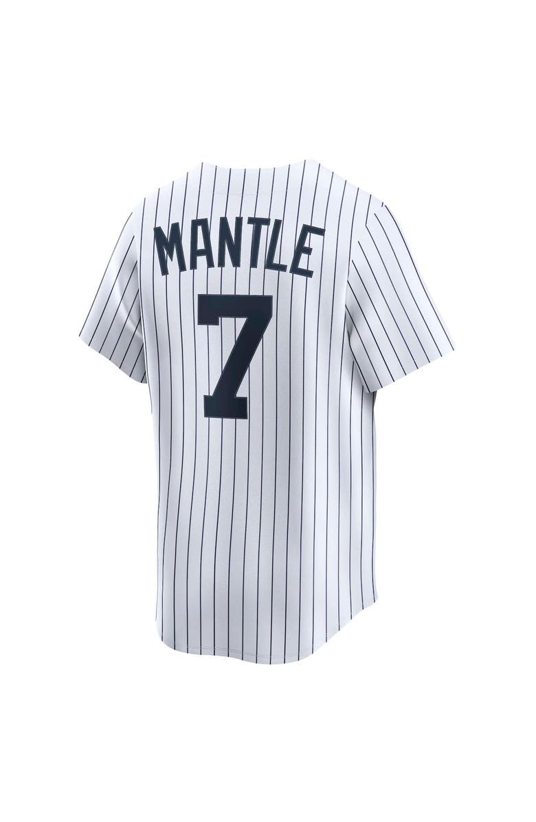 Nike Men's Nike Mickey Mantle White New York Yankees Throwback Cooperstown Collection Limited Jersey, Alternate, color, White