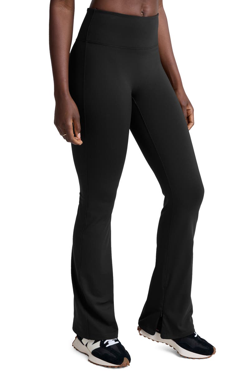 Beyond Yoga Allure Zip Cuff Pants, Alternate, color, Black