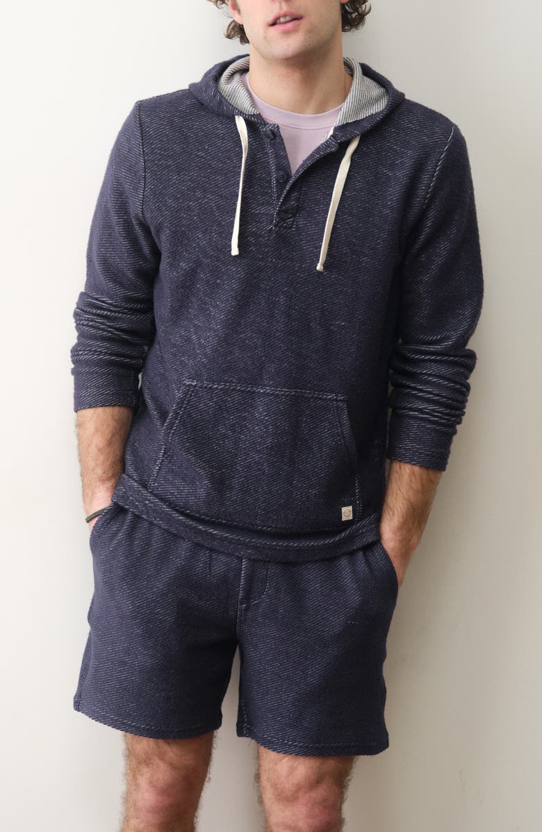Marine Layer Portola Beach Hoodie, Alternate, color, Navy/ White