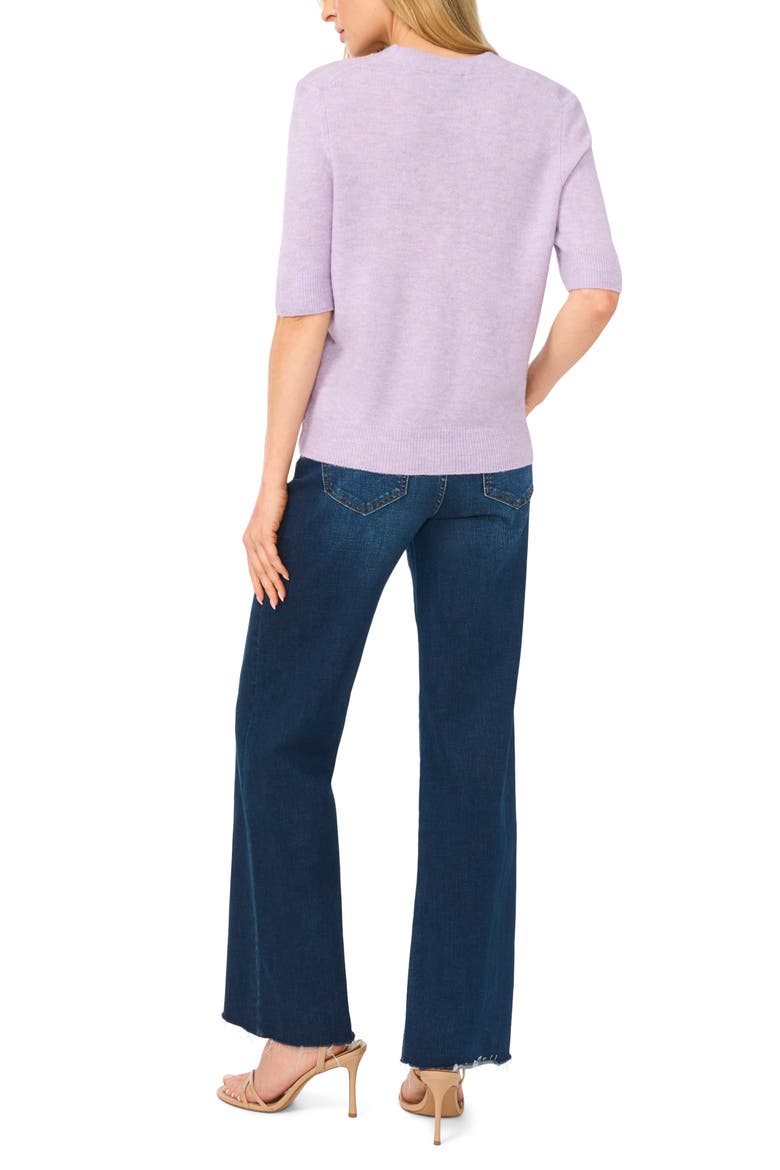 Elbow Sleeve Cardigan, Alternate, color, SOFT LAVENDER