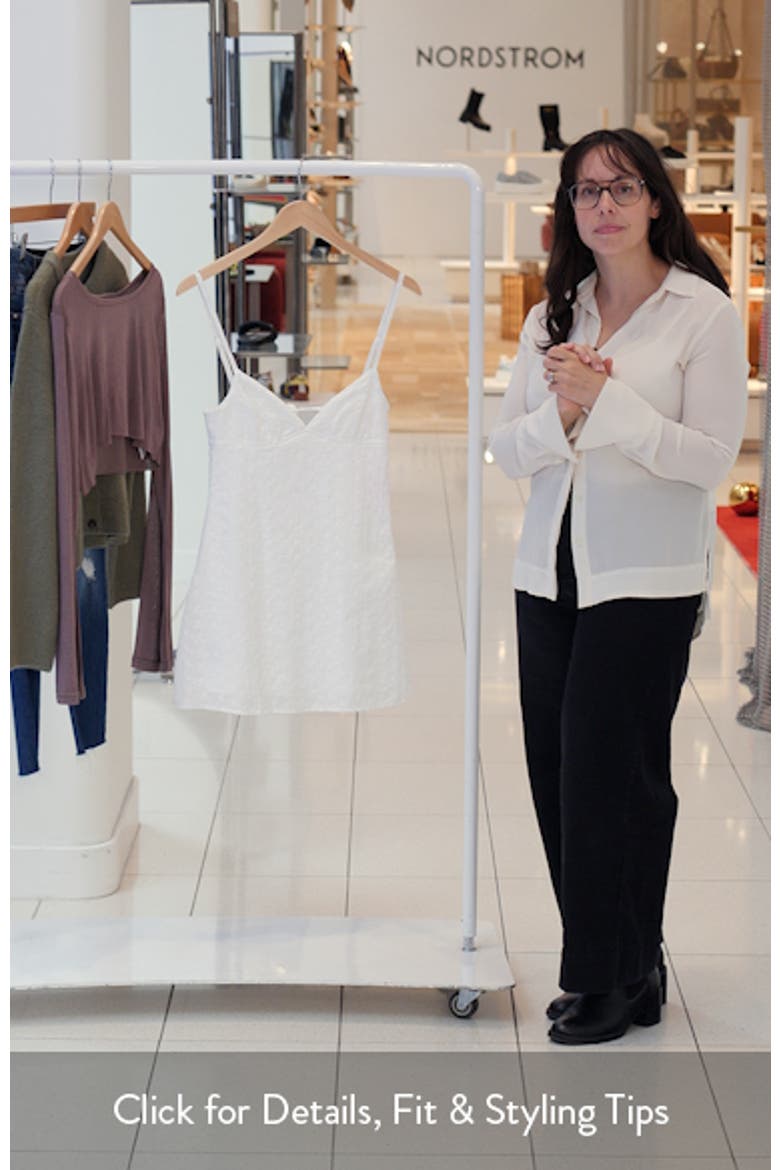 Iman Embroidered Cotton Minidress video