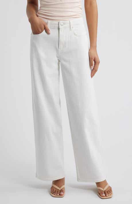 Mid Rise Wide Leg Jeans