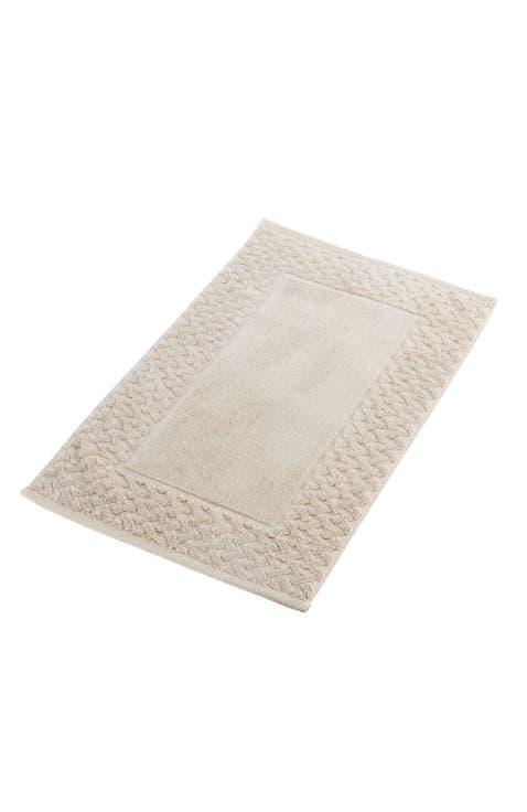 Trellis Textured Cotton Rayon Fibre Blend Bath Mat
