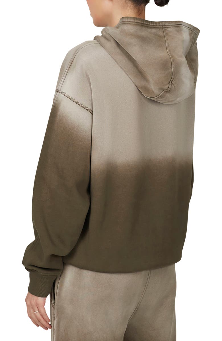 Good For Nothing Gradient Spray Relaxed Hoodie, Alternate, color, Brown
