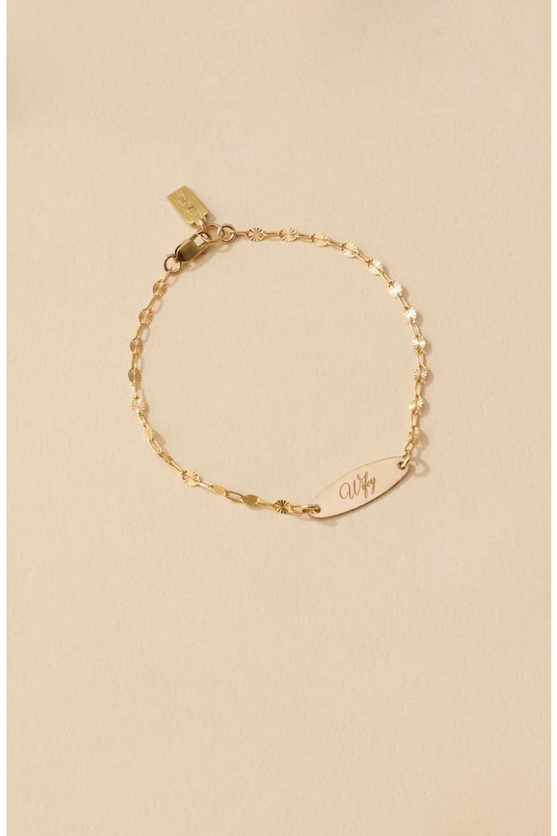 Wifey Banks Bracelet, Alternate, color, GOLD