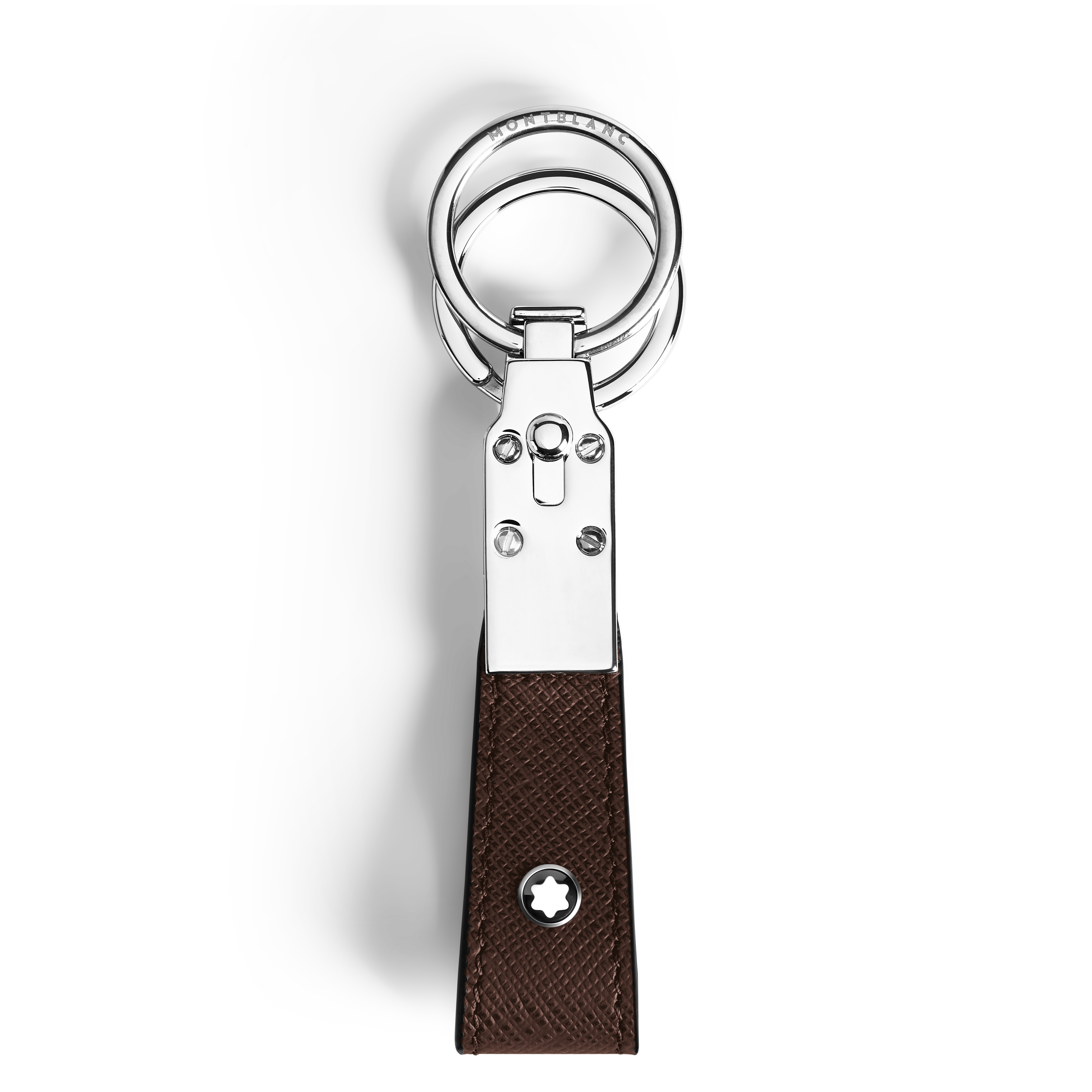 Sartorial Leather Loop Key Holder, Main, color, EBONY