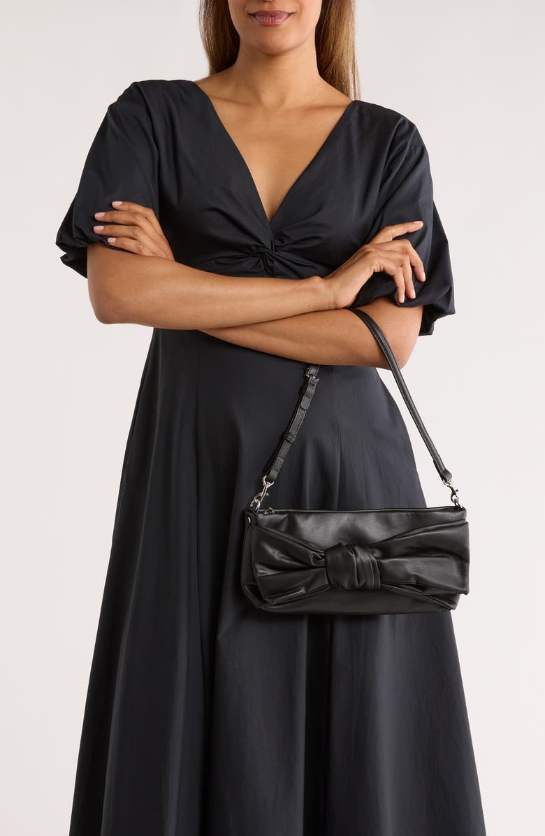 Dolce Vita Bow Clutch, Alternate, color, Black
