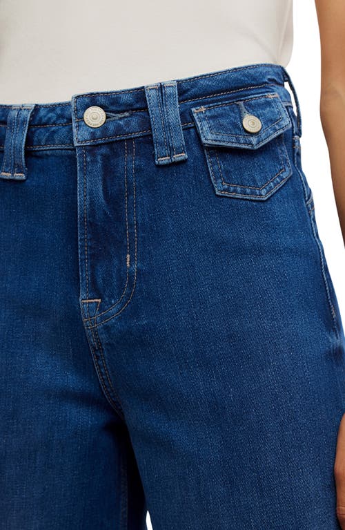 Free People Kellee High Waist Wide Leg Palazzo Jeans In Blue