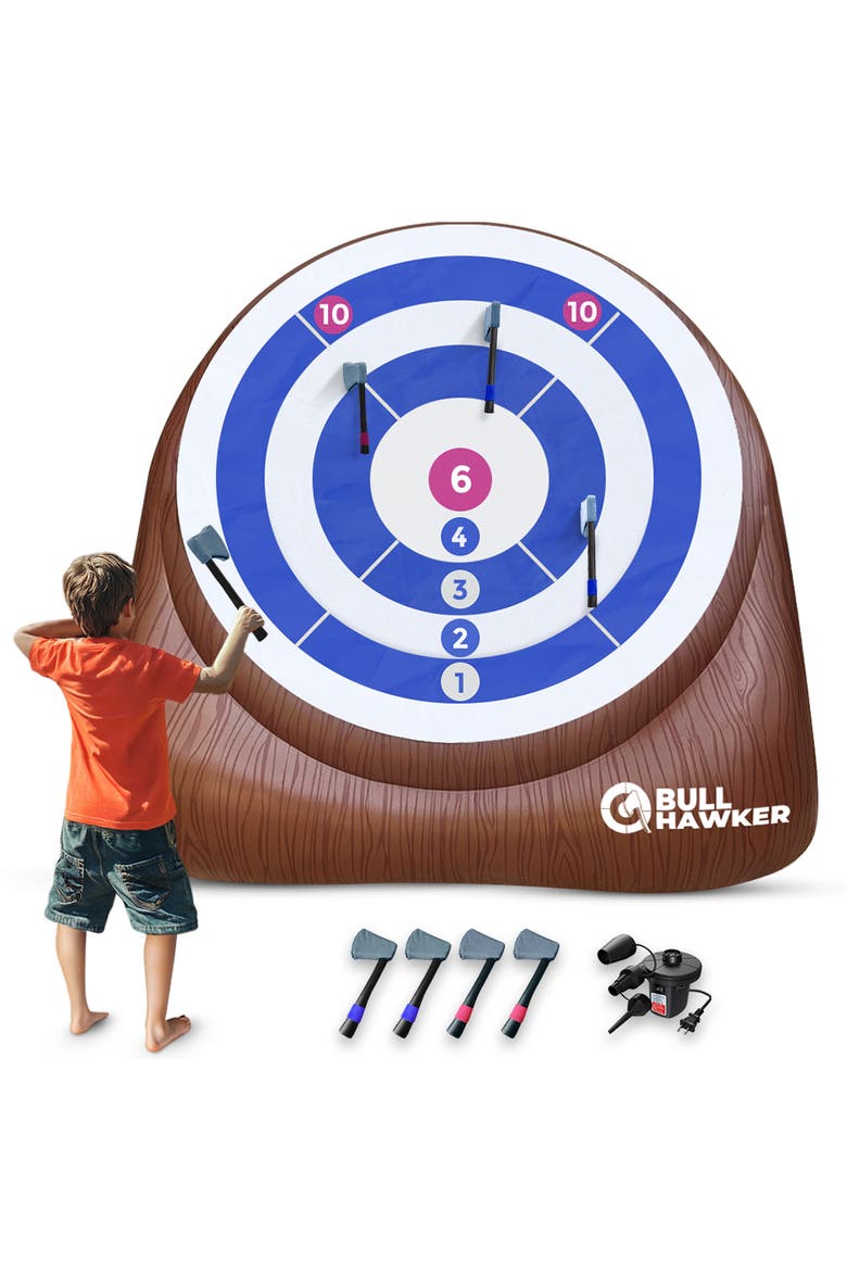 Bull Hawker | Giant Axe Darts Game, Main, color, Brown
