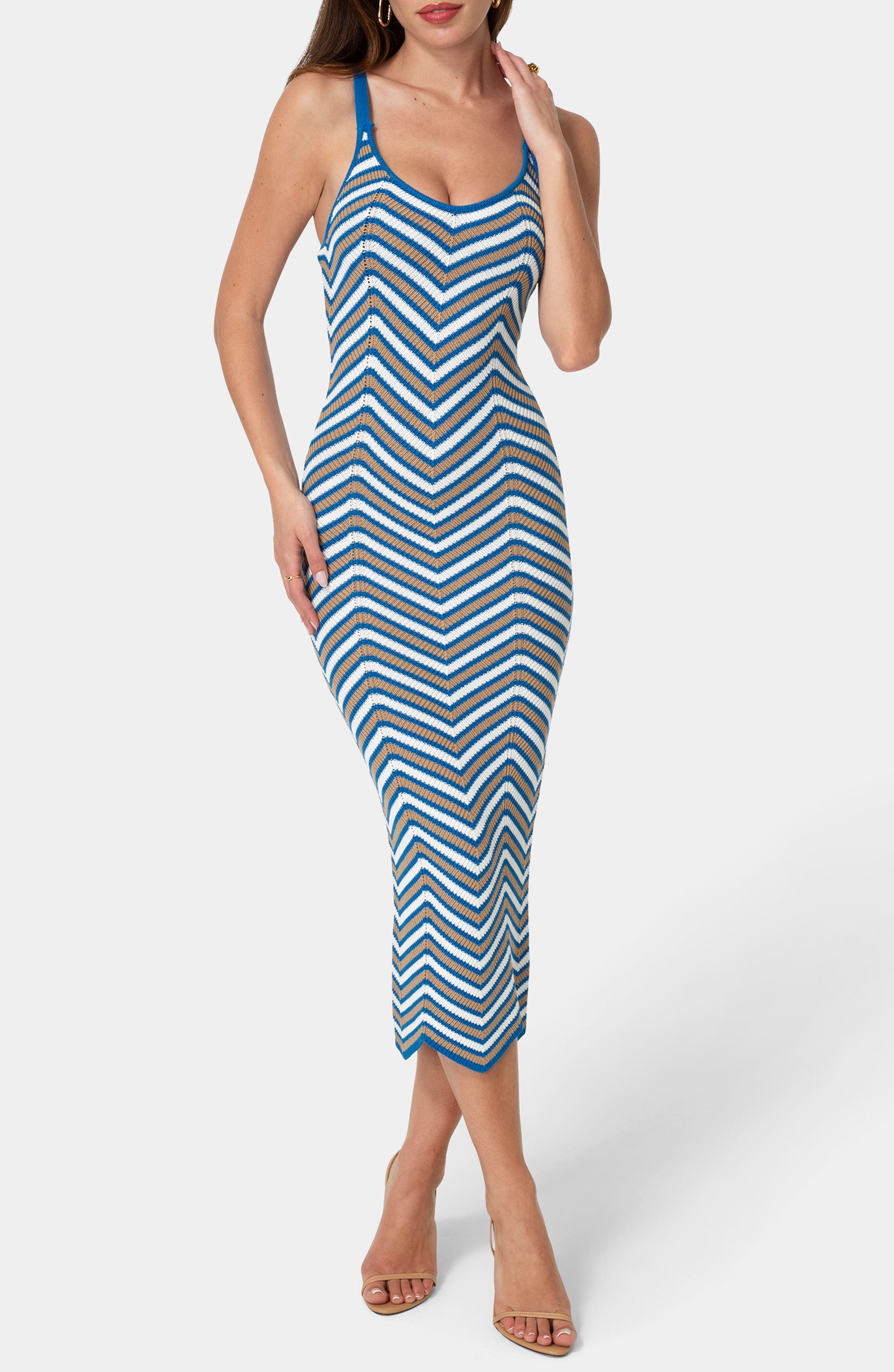 bebe Crochet Midi Dress