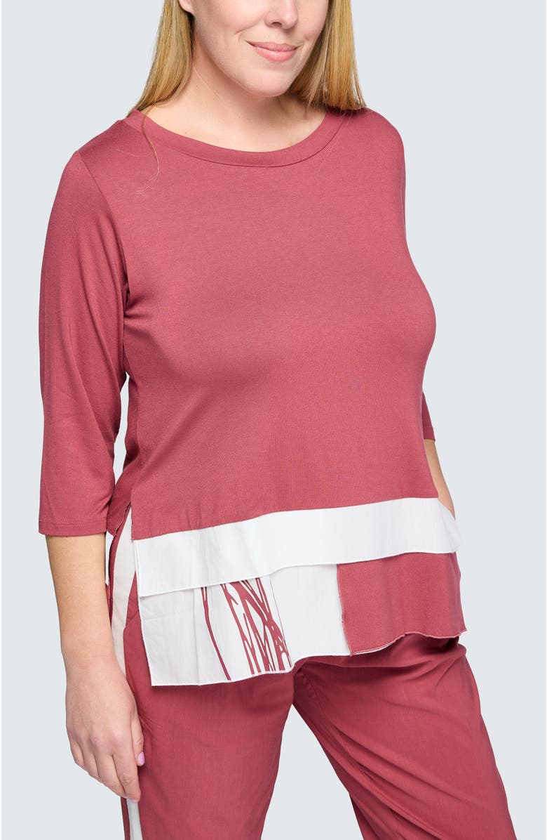 LUUKAA Isla Viscose Jersey Tunic, Main, color, Dry Rose