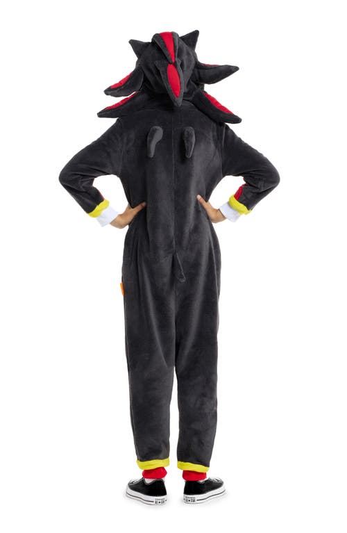 Opposuits Kids' Shadow Hooded Bodysuit In Black