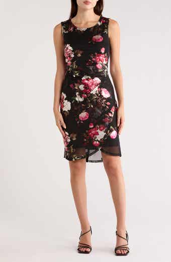 Connected Apparel Foiled Mesh Dress