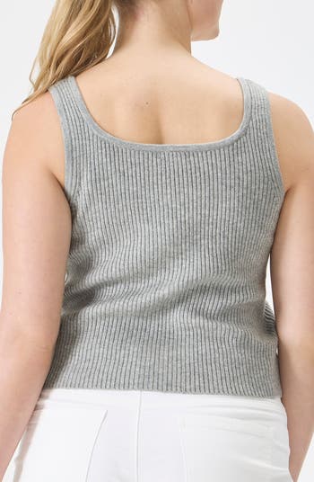 Florence By Mills Bright Side Button-Up Tank - Sustainable Square Neck Top For Women