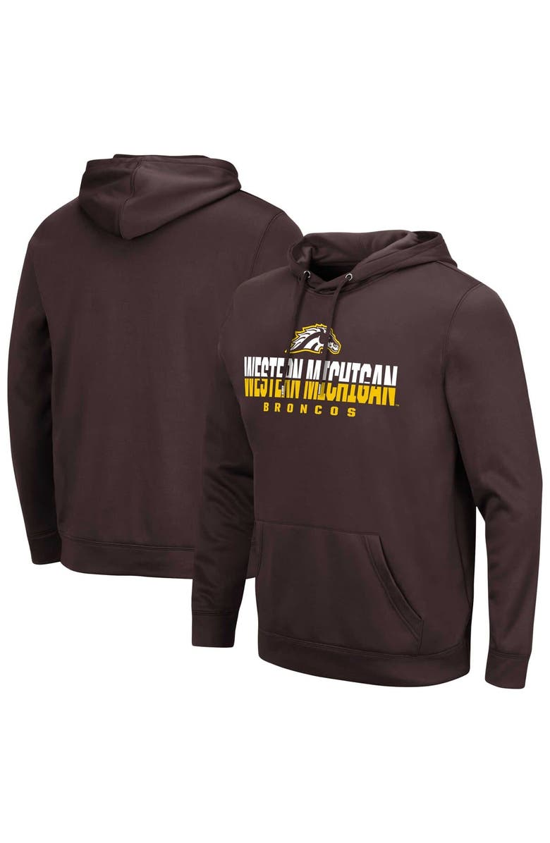 COLOSSEUM Men's Colosseum Brown Western Michigan Broncos Lantern Pullover Hoodie, Main, color, 
