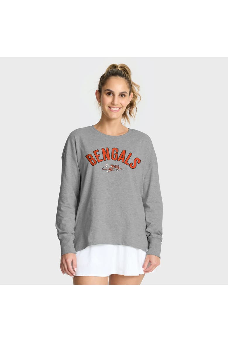 Women's Fanatics Heather Gray Cincinnati Bengals Hometown Legacy Long Sleeve T-Shirt, Main, color, Heather Gray