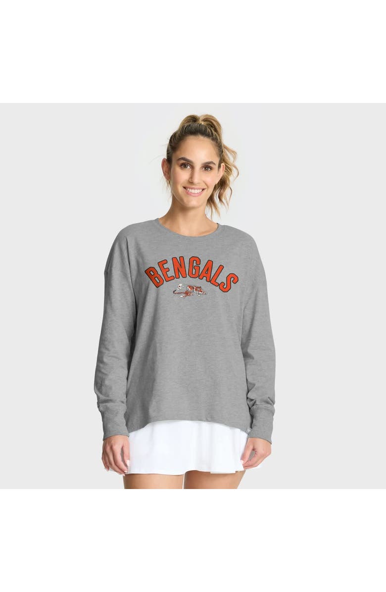FANATICS Women's Fanatics Heather Gray Cincinnati Bengals Hometown Legacy Long Sleeve T-Shirt, Main, color, Heather Gray