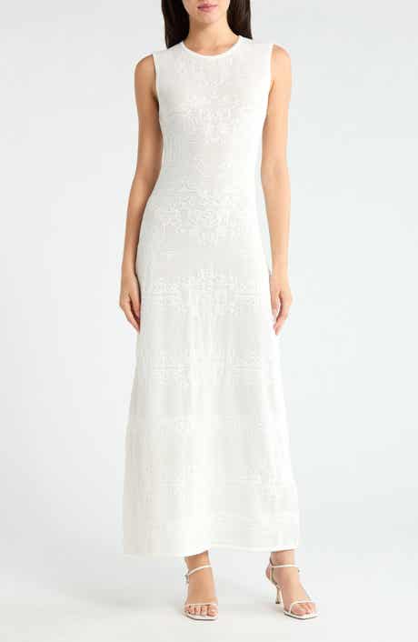 Ashley Paisley Jacquard Cotton Blend Dress