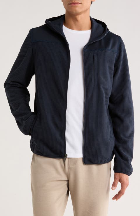 Full Zip Grid Fleece Jacket