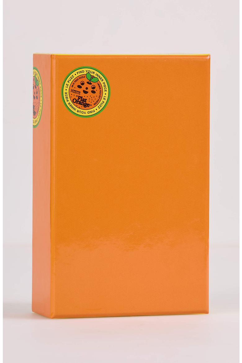 Flat Orange 81 Piece Mini Jigsaw Puzzle, Main, color, None