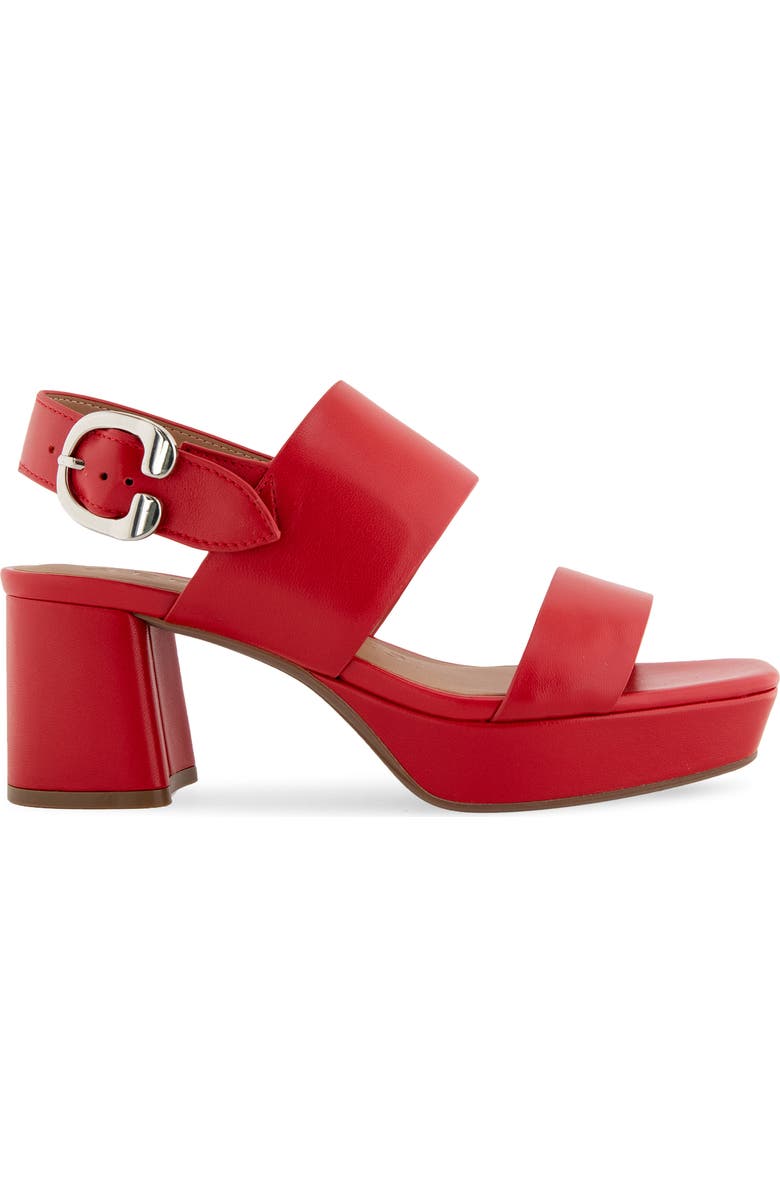 Aerosoles Prym Slingback Platform Sandal, Alternate, color, Racing Red