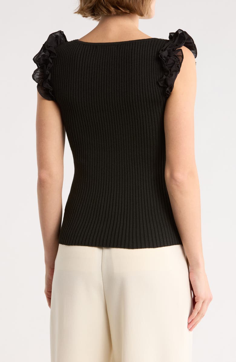 Tart Decla Ruffle Sleeve Knit Top, Alternate, color, Black
