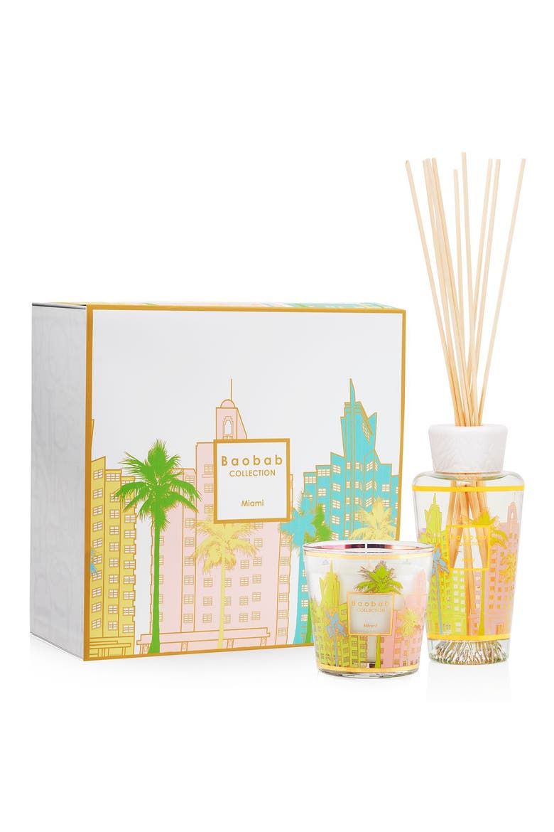 My First Baobab Miami Candle & Diffuser Set USD $135 Value, Main, color, MULTI