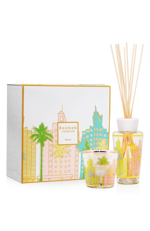My First Baobab Miami Candle & Diffuser Set USD $135 Value